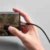 Кабель Baseus Type-C Tungsten Gold Fast Charging Data Cable |1m, 100W| black