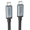 Кабель HOCO Type-c to Type-c USB3.2 20Gbps 100W HD high speed data cable US06 (2M) black