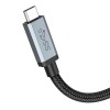 Кабель HOCO Type-c to Type-c USB3.2 20Gbps 100W HD high speed data cable US06 (2M) black