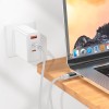 Кабель HOCO Lantern Type-C to Type-C charging data cable  U126 |1.2m, 100W/5A| grey