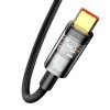 Кабель Baseus Explorer Series Auto Power-Off Fast Charging Data Cable USB to Type-C |100W/6A, 1m| black