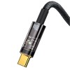Кабель Baseus Explorer Series Auto Power-Off Fast Charging Data Cable USB to Type-C |100W/6A, 1m| black