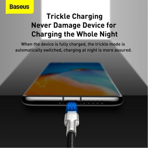 Кабель Baseus Cafule Series Metal Data Cable USB to Type-C |1m, 66W/6A| black