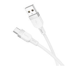 Кабель HOCO Type-C Energy silicone charging data cable X109 |1m, 3A| white