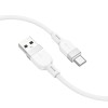 Кабель HOCO Type-C Energy silicone charging data cable X109 |1m, 3A| white