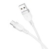 Кабель HOCO Type-C Energy silicone charging data cable X109 |1m, 3A| white