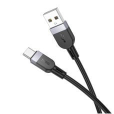 Кабель HOCO Type-C Energy silicone charging data cable X109 |1m, 3A| black