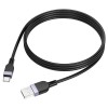 Кабель HOCO Type-C Energy silicone charging data cable X109 |1m, 3A| black