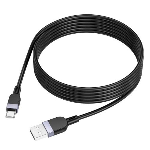 Кабель HOCO Type-C Energy silicone charging data cable X109 |2m, 3A| black