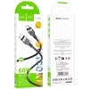 Кабель HOCO Type-C to Type-C Energy silicone charging data cable X109 |1m, 60W| black