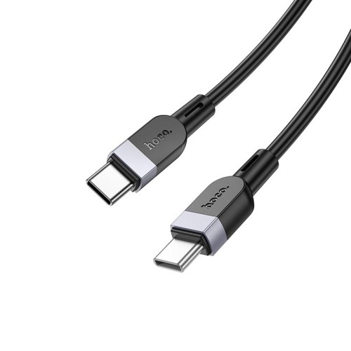 Кабель HOCO Type-C to Type-C Energy silicone charging data cable X109 |1m, 60W| black