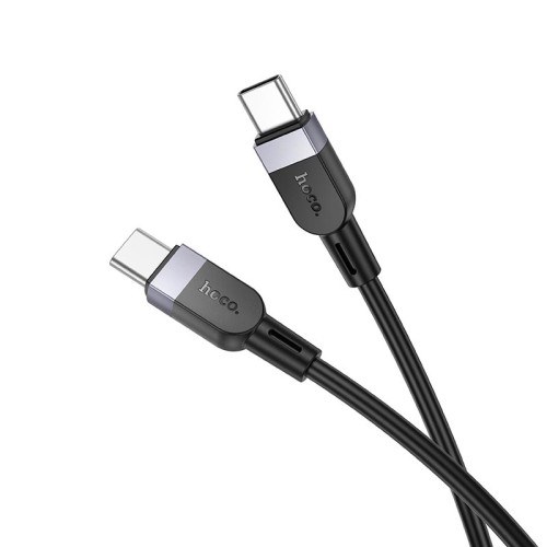 Кабель HOCO Type-C to Type-C Energy silicone charging data cable X109 |1m, 60W| white