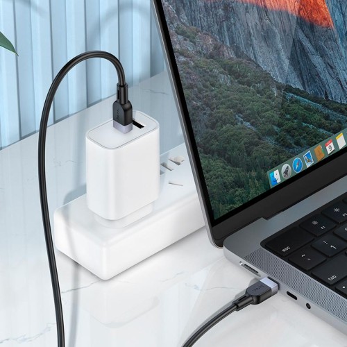 Кабель HOCO Type-C to Type-C Energy silicone charging data cable X109 |1m, 60W| white