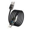 Кабель HOCO Type-C Line charging data cable with display U137 |1.2m, 5A/66W| black