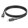 Кабель HOCO Type-C to Lightning Assistant PD silicone charging data cable X101 |1m, 27W| black