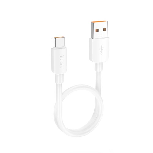 Кабель HOCO Type-C Hyper charging data cable X96 |0.25M, 100W/6A| white