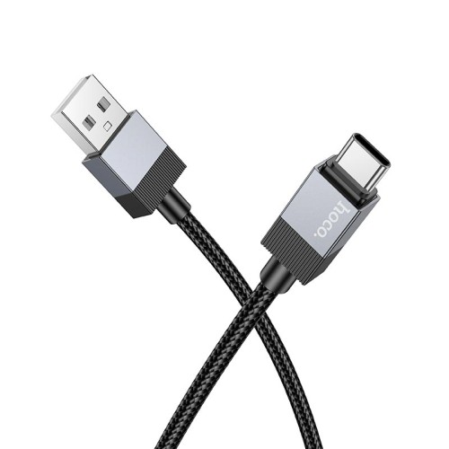 Кабель HOCO Type-C Honorific charging data cable X110 |1m, 3A| black