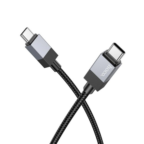 Кабель HOCO Type-C to Type-C Honorific charging data cable X110 |1m, 60W| black