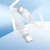 Кабель HOCO Type-C to Type-C Energy charging data cable X114 |1m, 60W/3A| white