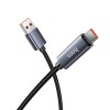 Кабель HOCO Type-C Favor 5A charging data cable with display X112 |1m, 5A| black