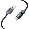Кабель HOCO Type-C Favor 5A charging data cable with display X112 |1m, 5A| black