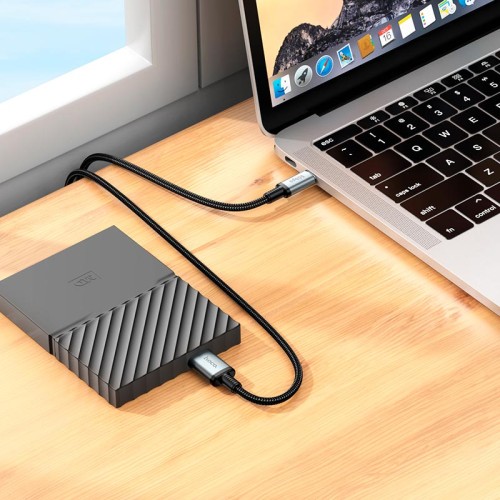 Кабель HOCO Type-C to Micro USB 3.0 excellent speed cable US10 |0.5m, 5Gbps| black
