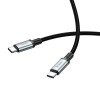 Кабель HOCO Type-C to Type-C USB 3.0 excellent speed cable US10 |0.5m, 3A, 5Gbps| black