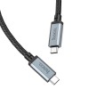 Кабель HOCO USB4 HD high speed data cable US05 |1m, 100W/5A, 8k| black