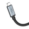 Кабель HOCO USB4 HD high speed data cable US05 |1m, 100W/5A, 8k| black