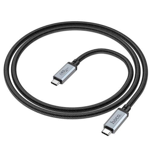 Кабель HOCO USB4 HD high speed data cable US05 |1m, 100W/5A, 8k| black