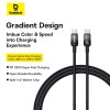Кабель Baseus Discolor Series Fast Charging Cable USB-C to USB-C |100W, 1m| black