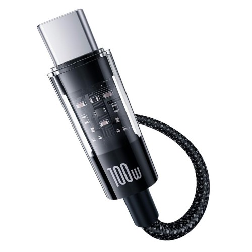 Кабель Baseus Gem Fast-Charging Data Cable USB-C to USB-C |100W, 1m| black