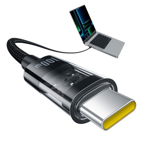 Кабель Baseus Gem Fast-Charging Data Cable USB-C to USB-C |100W, 1m| black