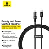 Кабель Baseus Gem Fast-Charging Data Cable USB-C to USB-C |100W, 1m| black