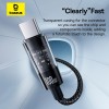 Кабель Baseus Gem Fast-Charging Data Cable USB-C to USB-C |100W, 1m| black