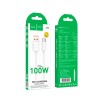 Кабель HOCO Type-C Surpass fast charging data cable X115 |1m, 100W/5A| black