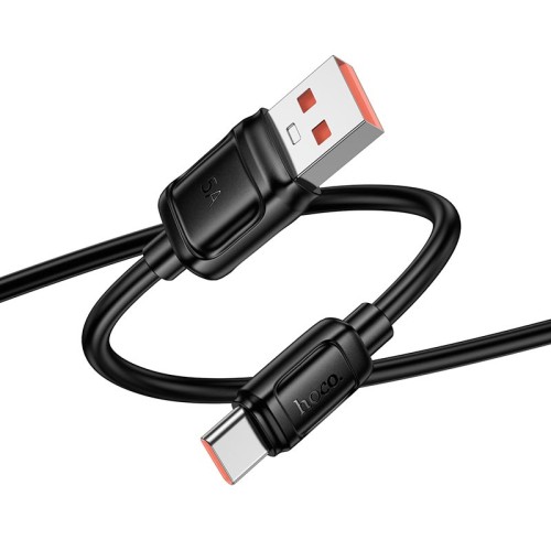 Кабель HOCO Type-C Surpass fast charging data cable X115 |1m, 100W/5A| black