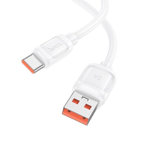 Кабель HOCO Type-C Surpass fast charging data cable X115 |1m, 100W/5A| white