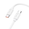Кабель HOCO Type-C to Type-C Surpass fast charging data cable X115 |1m, 240W/5A| white