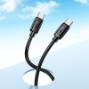 Кабель HOCO Type-C to Type-C Surpass  charging data cable X115 |1m, 60W/3A| black