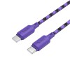 Кабель HOCO Type-C to Type-C Meridian charging data cable X116 1m, 60W/3A| purple