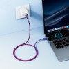 Кабель HOCO Type-C to Type-C Meridian charging data cable X116 1m, 60W/3A| red