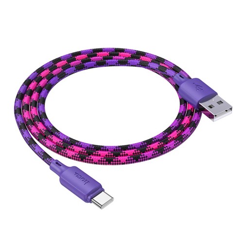 Кабель HOCO Type-C Meridian charging data cable X116 |1m, 3A| red