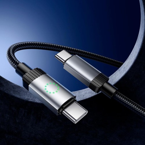 Кабель HOCO Type-C to Type-C Star charging data cable X117 |1m, 60W| black