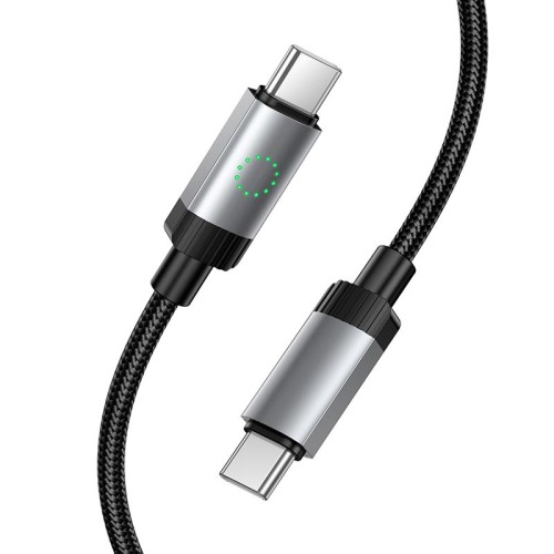 Кабель HOCO Type-C to Type-C Star charging data cable X117 |1m, 60W| black