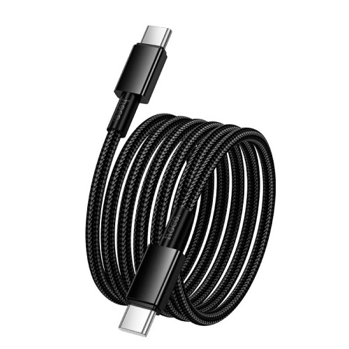 Кабель HOCO Type-C to Type-C Energy charging data cable X119 |1m, 60W| black