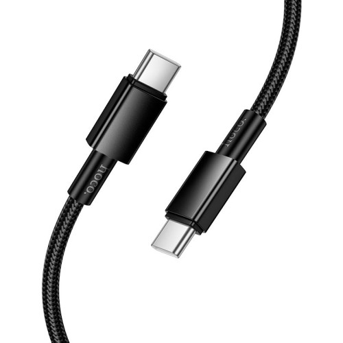 Кабель HOCO Type-C to Type-C Energy charging data cable X119 |1m, 60W| black