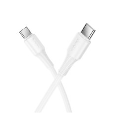 Кабель HOCO Type-C to Type-C Beneficio charging data cable X120 |1m, 60W| white