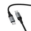Кабель HOCO Type-C to Type-C Nuevo charging data cable X121 |1.5m, 60W| black