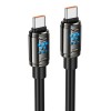 Кабель HOCO Type-C to Type-C Joy charging data cable U143 |1.2m, 240W| black